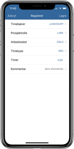 Registrering og endring